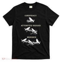 Funny Attempted Murder Crow T-Shirt thumb 0