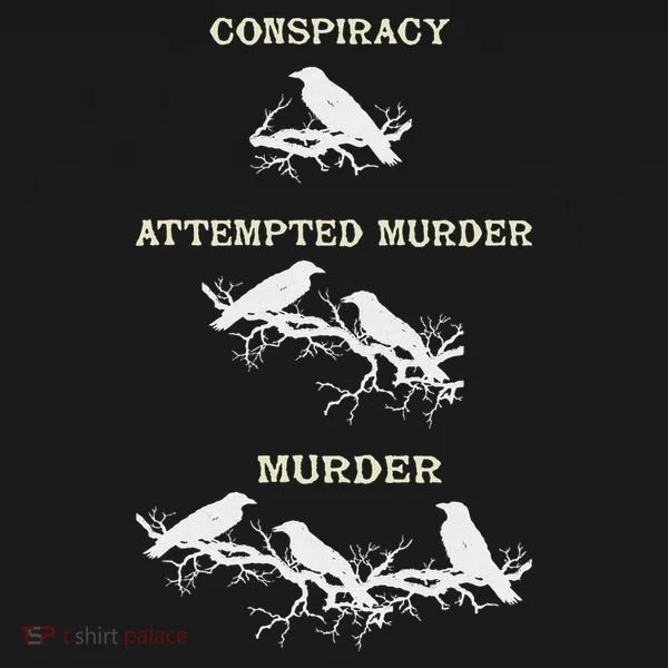 Funny Attempted Murder Crow Bucket Hat