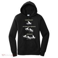 Funny Attempted Murder Crow Women's Hoodie thumb 0