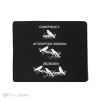 Funny Attempted Murder Crow Mousepad thumb 0