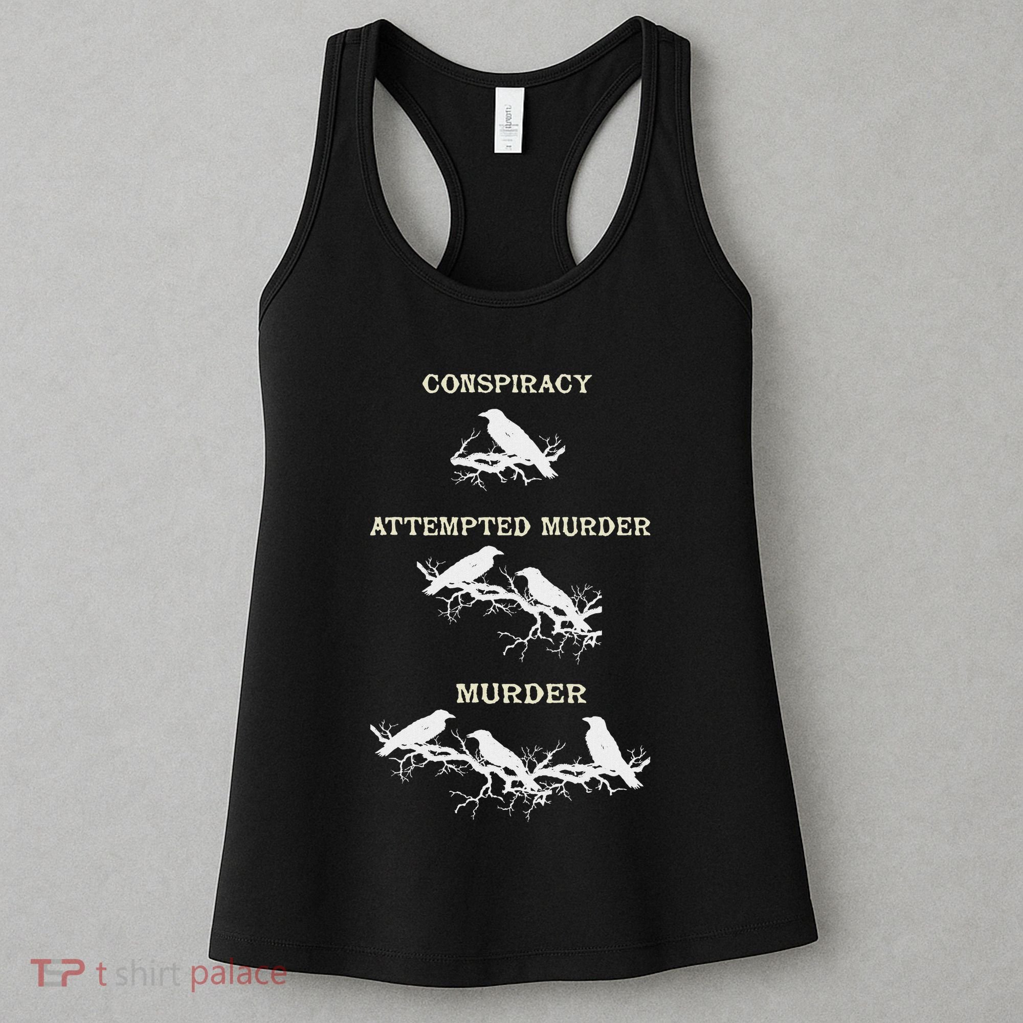 Funny Attempted Murder Crow Women's Tank Top
