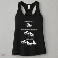 Funny Attempted Murder Crow Women's Tank Top thumb 3