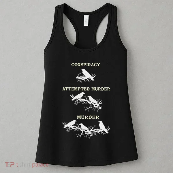Funny Attempted Murder Crow Women's Tank Top