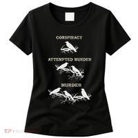 Funny Attempted Murder Crow Women's T-Shirt thumb 0