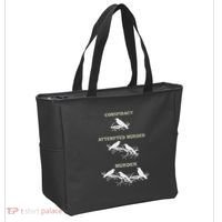 Funny Attempted Murder Crow Tote Bag thumb 2