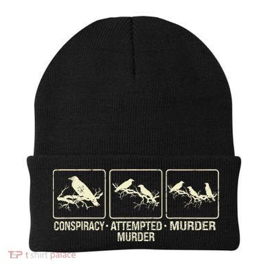 Funny Attempted Murder Crow Beanie
