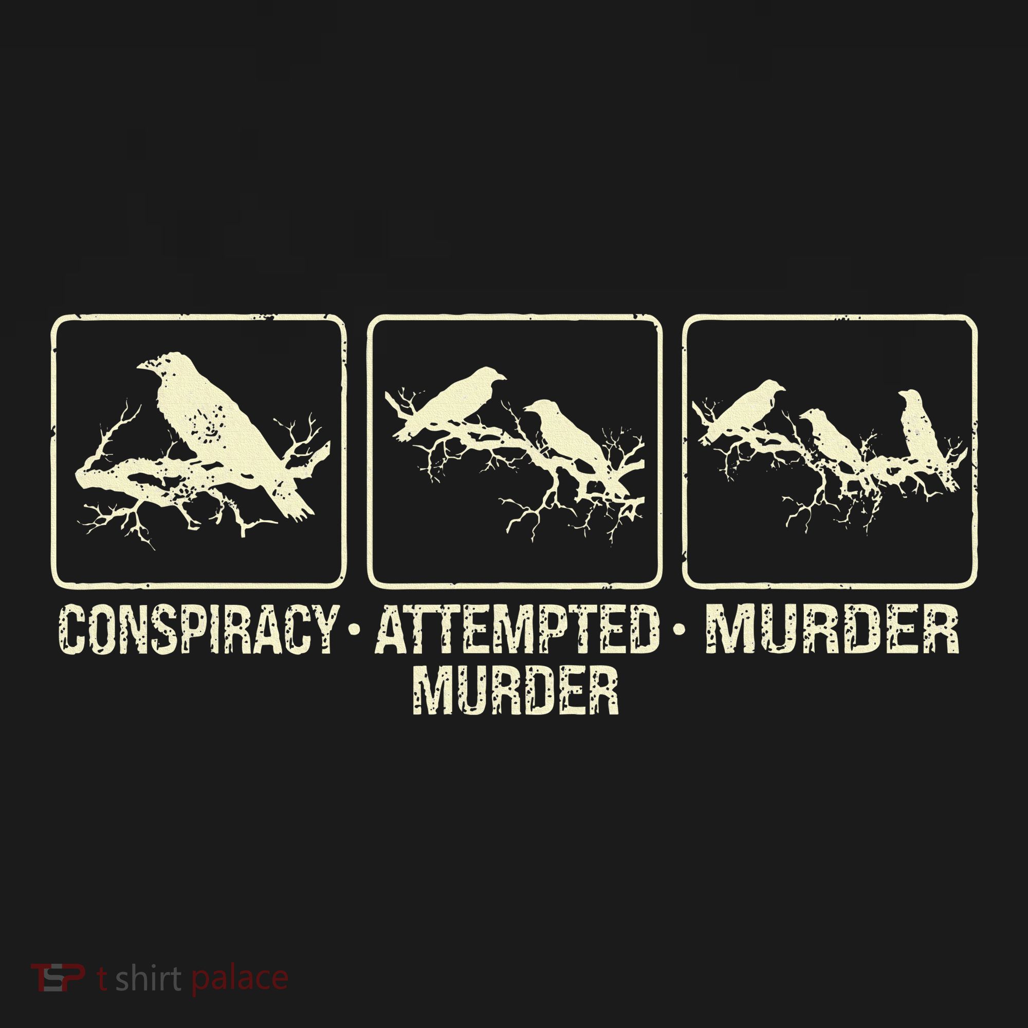 Funny Attempted Murder Crow Pajama Set