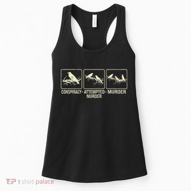 Funny Attempted Murder Crow Women's Tank Top