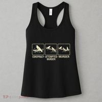 Funny Attempted Murder Crow Women's Tank Top thumb 3