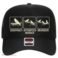 Funny Attempted Murder Crow Hat thumb 0
