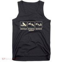 Funny Attempted Murder Crow Tank Top thumb 0