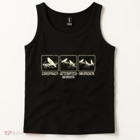 Funny Attempted Murder Crow Tank Top thumb 2