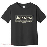 Funny Attempted Murder Crow Toddler T-Shirt thumb 0