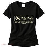 Funny Attempted Murder Crow Women's T-Shirt thumb 0