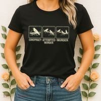 Funny Attempted Murder Crow Women's T-Shirt thumb 2