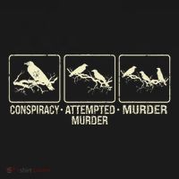 Funny Attempted Murder Crow Kids Hoodie thumb 5