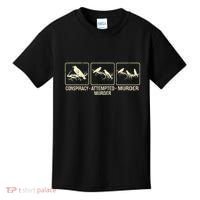 Funny Attempted Murder Crow Kids T-Shirt thumb 0