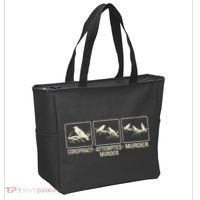 Funny Attempted Murder Crow Tote Bag thumb 2