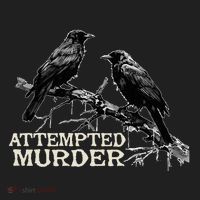 Funny Attempted Murder Crow Women's Sweatshirt thumb 2
