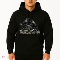 Funny Attempted Murder Crow Hoodie thumb 2