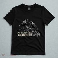 Funny Attempted Murder Crow T-Shirt thumb 5