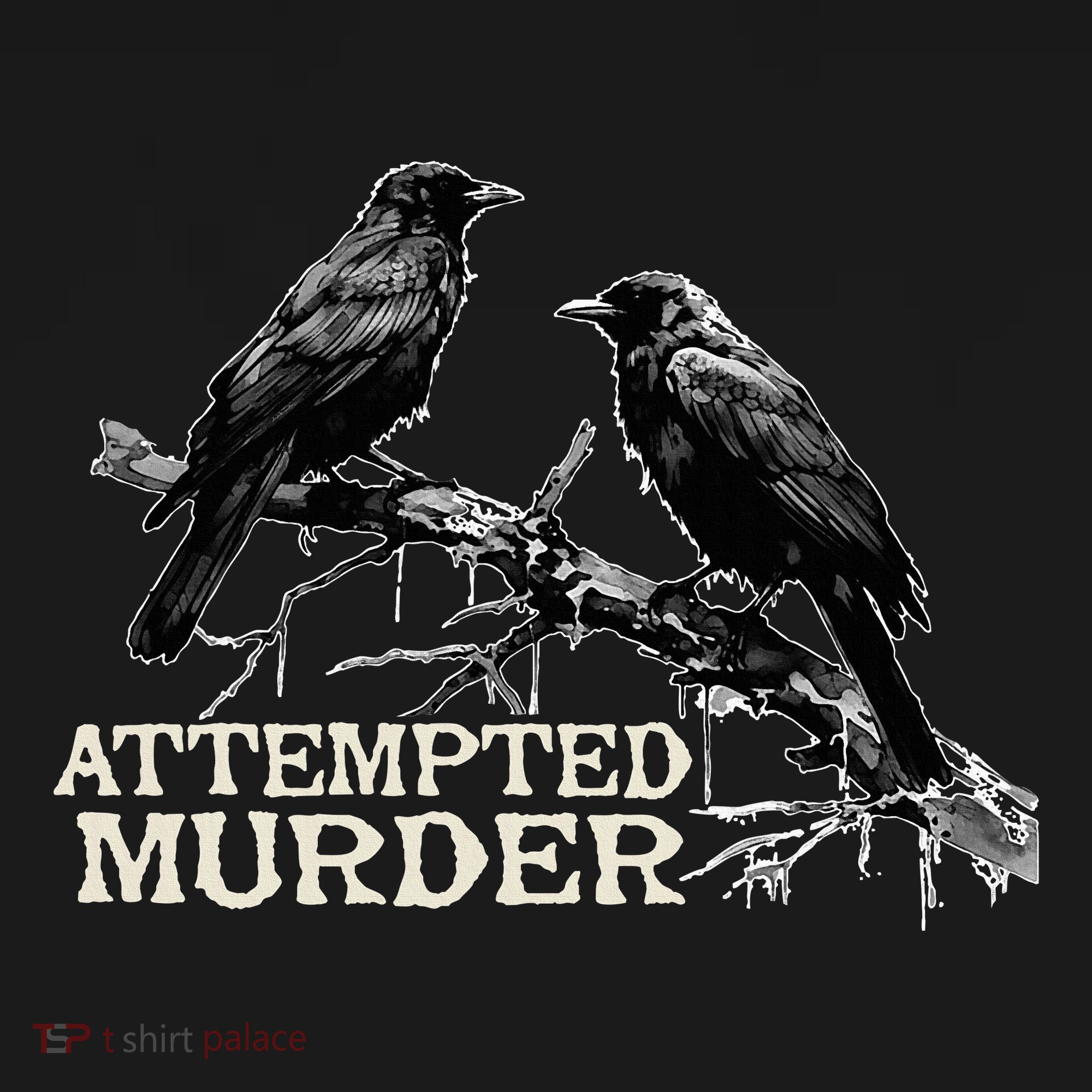 Funny Attempted Murder Crow Pajama Set