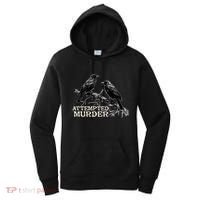 Funny Attempted Murder Crow Women's Hoodie thumb 0