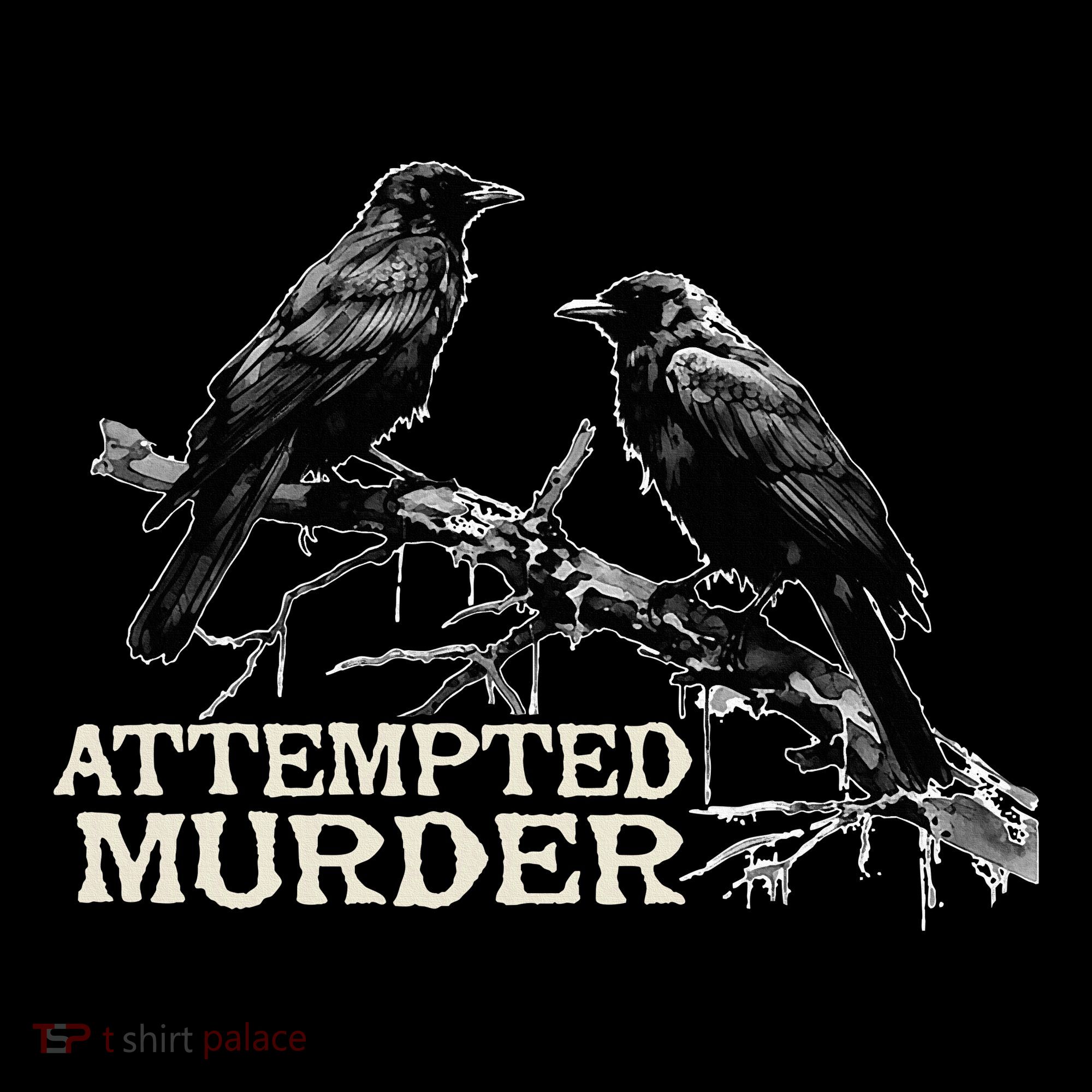 Funny Attempted Murder Crow Ornament