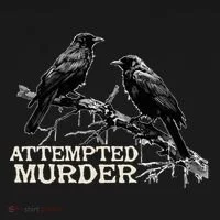 Funny Attempted Murder Crow Ornament thumb 1