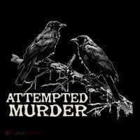 Funny Attempted Murder Crow Kids T-Shirt thumb 4