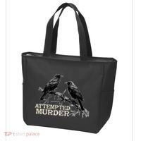 Funny Attempted Murder Crow Tote Bag thumb 3