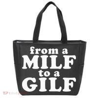 From A Milf To A Gilf Funny Dirty Inappropriate Humor Tote Bag thumb 0