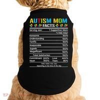 Funny Autism Mom Facts Proud Mom Autisms Gift Doggie Tank thumb 0
