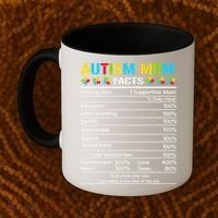 Funny Autism Mom Facts Proud Mom Autisms Gift Coffee Mug thumb 2