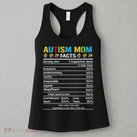 Funny Autism Mom Facts Proud Mom Autisms Gift Women's Tank Top thumb 3