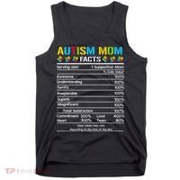 Funny Autism Mom Facts Proud Mom Autisms Gift Tank Top thumb 0