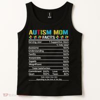 Funny Autism Mom Facts Proud Mom Autisms Gift Tank Top thumb 2