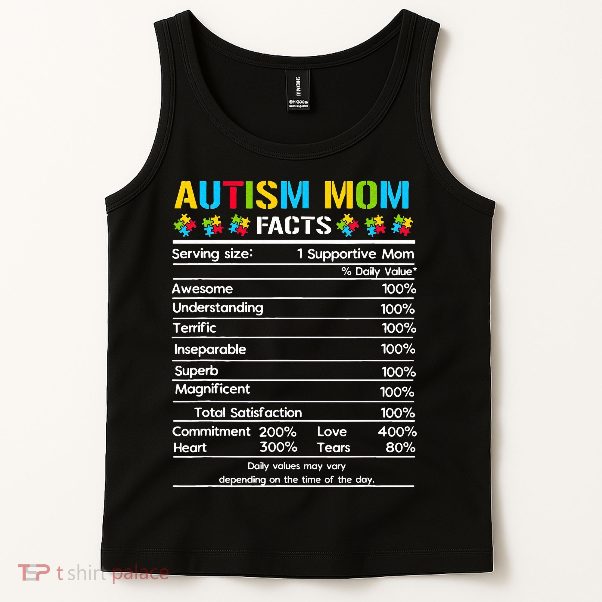 Funny Autism Mom Facts Proud Mom Autisms Gift Tank Top