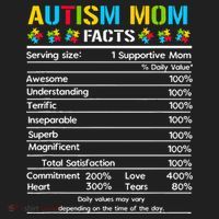 Funny Autism Mom Facts Proud Mom Autisms Gift Golf Towel thumb 3