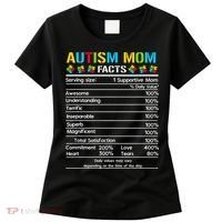Funny Autism Mom Facts Proud Mom Autisms Gift Women's T-Shirt thumb 0