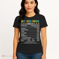 Funny Autism Mom Facts Proud Mom Autisms Gift Women's T-Shirt thumb 4