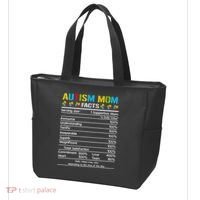 Funny Autism Mom Facts Proud Mom Autisms Gift Tote Bag thumb 3