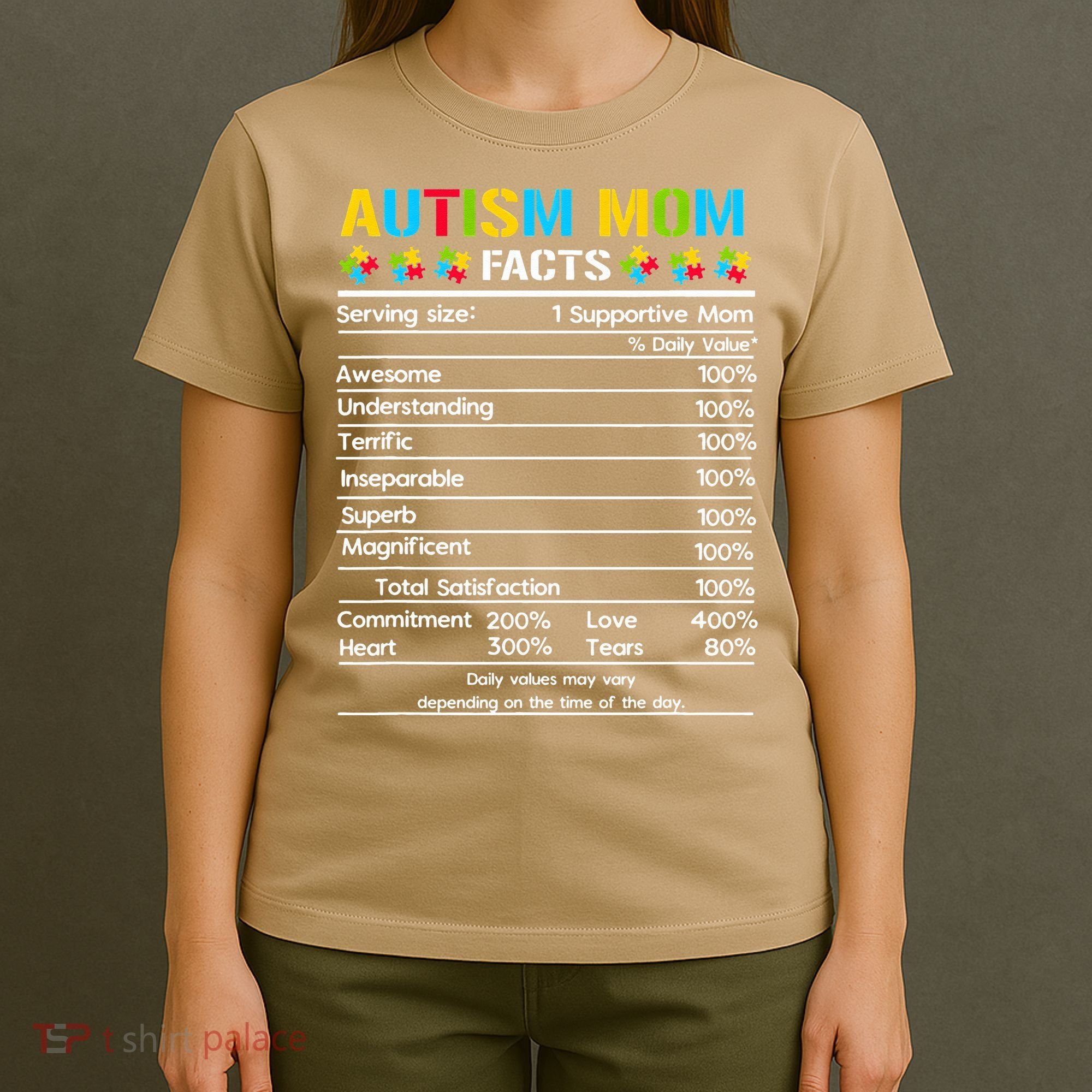 Funny Autism Mom Facts Proud Mom Autisms Gift T-Shirt