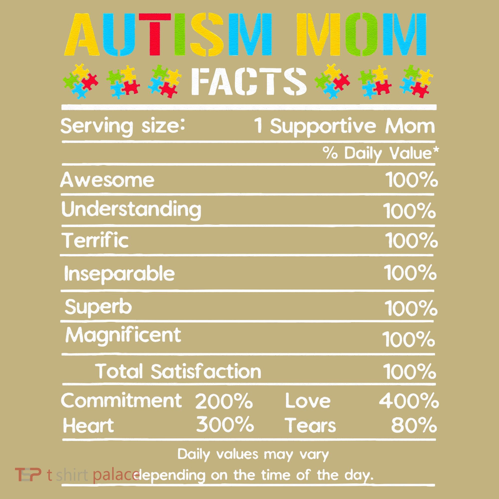 Funny Autism Mom Facts Proud Mom Autisms Gift T-Shirt