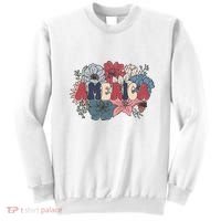 Floral American Mama Retro Mama Sweatshirt thumb 0