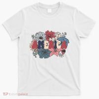 Floral American Mama Retro Mama T-Shirt thumb 0