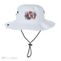 Floral American Mama Retro Mama Bucket Hat thumb 0
