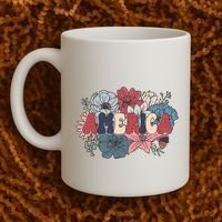 Floral American Mama Retro Mama Coffee Mug thumb 2