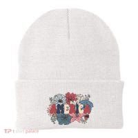 Floral American Mama Retro Mama Beanie thumb 0