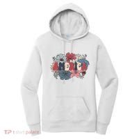 Floral American Mama Retro Mama Women's Hoodie thumb 0